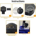 Distributeur nourriture poisson automatique minuterie 12 / 24h r�sistant humidit� alimentation piles ...