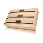 Distributeur papier aluminium et film coupe - capsule pour tiroir de cuisine compatible avec rouleaux ...