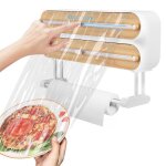 Distributeur papier aluminium et film devidoir essuie tout mural sans poinon ? coupe film porte - serviettes ...