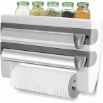 Distributeur de papier daluminium et film tirable porte - rouleau avec lames tranchantes pour cuisine ...