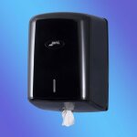 Distributeur de papier essuie mains - jofel - dvidoir central - plastique abs - compact - hyginique ...