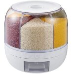 Distributeur de riz distributeur de c�r�ales rotatif stockage de conteneurs de riz domestique stockage ...