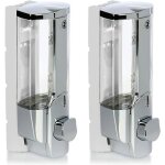 Distributeur de savon 2x pour montage mural - distributeur de savon mural rechargeable - distributeur ...