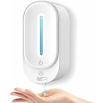 Distributeur de savon automatique 350 ml mural avec capteur infrarouge blanc couleurs multiples yyv
