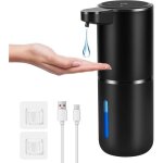 Distributeur de savon automatique noir - ipx5 tanche380ml rechargeable par usb - adapt  la cuisine ...