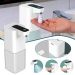 Distributeur de savon automatique sans contact capteur infrarouge distributeur de mousse de savon rechargeable ...