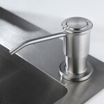 Distributeur de savon encastrable en acier inoxydable 500ml avec rallonge de 10 m recharge du haut pour ...