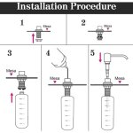 Distributeur de savon �vier cuisine distributeur de d�tergent encastrable en acier inoxydable de cuisine ...