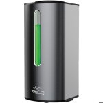 Distributeur de savon liquide automatique commercial mural gris argent mat grande capacit 380 ml