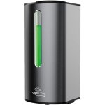 Distributeur de savon liquide automatique mural gris argent� mat grande capacit� 380 ml200 - 400ma164 ...