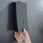 Distributeur de savon liquide - noname - mural - noir - 45 cl - plastique abs