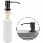Distributeur de savon vier cuisine noir mat distributeur de dtergent encastrable en acier inoxydable ... Distributeur de savon vier cuisine noir mat distributeur de dtergent encastrable en acier inoxydable ...