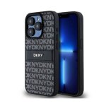 Étui pour iphone 15 pro max - dkny - cuir noir - mono stripe - logo métallique - rigide Étui pour iphone 15 pro max - dkny - cuir noir - mono stripe - logo métallique - rigide