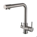 Dlglolin robinet de cuisine mitigeur 3 voies cuisine pivotant  360 robinetterie cuisine eau potable ...