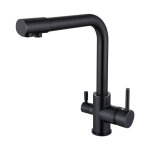 Dlglolin robinet de cuisine mitigeur 3 voies cuisine pivotant  360 robinetterie cuisine eau potable ...