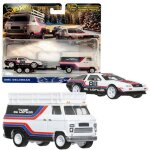 Dmc delorean + hw rally hauler hot wheels vhicules team transport