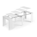 Dmora - table console à rallonge mornese table avec rallonges extensible jusquà 10 places 51 / 237x90h78 ... Dmora - table console à rallonge mornese table avec rallonges extensible jusquà 10 places 51 / 237x90h78 ...