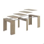 Dmora - table console à rallonge mornese table avec rallonges polyvalentes extensible jusquà 10 places ... Dmora - table console à rallonge mornese table avec rallonges polyvalentes extensible jusquà 10 places ...