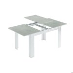 Dmora - table extensible suergiu console extensible pour salle à manger 140 / 190x90h78 cm ciment et ... Dmora - table extensible suergiu console extensible pour salle à manger 140 / 190x90h78 cm ciment et ...
