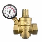 Dn20 reducteur de pression deau en laiton avec manomtre de soupape de rduction de pression rglable ...