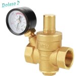 Dn20 vanne de r�duction de pression deau r�glable en laiton avec manom�tre compteur de pressionr�ducteur ...