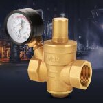 Dn20 vanne de rduction de pression deau rglable en laiton avec manomtre compteur de rducteur rglable ...