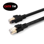 Doccmik 1m cat 8 plat cble ethernet rj45 cble 40gbps 2000mhz compatible routeur switch modem dcodeur ...
