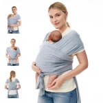 Doccmik momcozy echarpe de portage bebe rglable echarpe de portage sans noeud avantarrire ergonomique ...