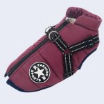 Dog jacket winter vest jackets ?pet skiing costume sleeveless cotton padded vest with chest strap Dog jacket winter vest jackets ?pet skiing costume sleeveless cotton padded vest with chest strap