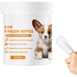 Doigtiers de soin oreilles pour animauxlingettes auriculaires pour chiens chatsnettoyage oreille chienpour ...