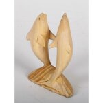 Dolphin objet dco  poser dauphin bois sculpt