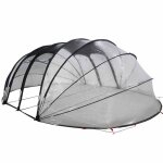 D�me de tente de piscine - vidaxl - 538x440x204 cm - transparent - pvc - imperm�able - r�sistant aux ...