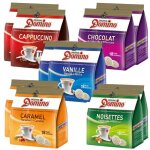 Domino assortiment de 10x18 dosettes de caf compatibles senseo saveur caramel noisette vanille chocolat ...