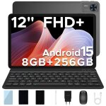 Doogee t36 tablette tactile avec clavier et stylet wifi dual 4g android 15 12 fhd + 20 + 256gb 8800mah ...