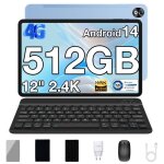 Doogee t40 pro tablette tactile 12 2. 4k android 15 - 20go + 512go 10800mah pc avec clavier stylet dual ...