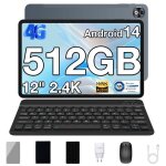 Doogee t40 pro tablette tactile 12 2. 4k android 15 - 20go + 512go 10800mah pc avec clavier stylet dual ...