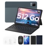 Doogee t40 tablette tactile avec clavier et stylet 11 8 + 512go 8580mah 16mp android 14 widevine l1 dual ...