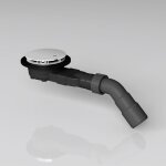 Doporro bonde de douche bonde extra - plate de receveur de douche gris trou d�vacuation de � 45 mm al05 ...