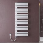 Doporro radiateur de salle de bain s�che - serviette 159x60cm radiateur � eau chaude blanc avec r�sistance ...