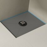 Doporro receveur � carreler recoupable sur mesure pour douche bac de douche avec pente int�gr�e 90x120x4cm ...