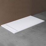Doporro receveur de douche avec bonde design ultra plat � douche rectangulaire en solid surface blanc ...