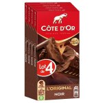 Cote dor - 4 tablettes de chocolat noir loriginal - (4x200g)