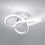 Dorlink plafonnier led moderne 22w 2500lm 6500k blanc luminaire plafond en aluminium 25x25x10 cm pour ...