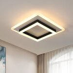Dorlink plafonnier led ? noir & blanc ? 30w 3000k ? 30x30x7 cm