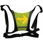 Dossard gilet led clignotants - bretelles ajustables - t�l�commande sans - fil pour cycliste velo moto ...