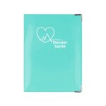 Dossier sant� ? pvc vert deau avec poches int�rieures ? rangement ordonnances et carte vitale ? fabriqu� ...