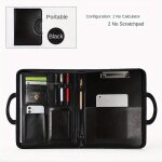 Dossier zipp porte - documents en cuir - sac de rangement professionnel multifonctionnel