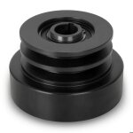 Double embrayage centrifuge - eberth - arbre de 25 mm pour courroie double cannele - rainure  ressort ...