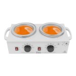 Double pole - rglage intelligent de la temprature - chauffe pole  cire - pour lpilation - blanc ...