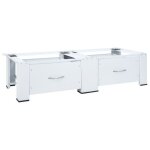 Double socle pour machine à laver avec tiroirs blanc Double socle pour machine à laver avec tiroirs blanc